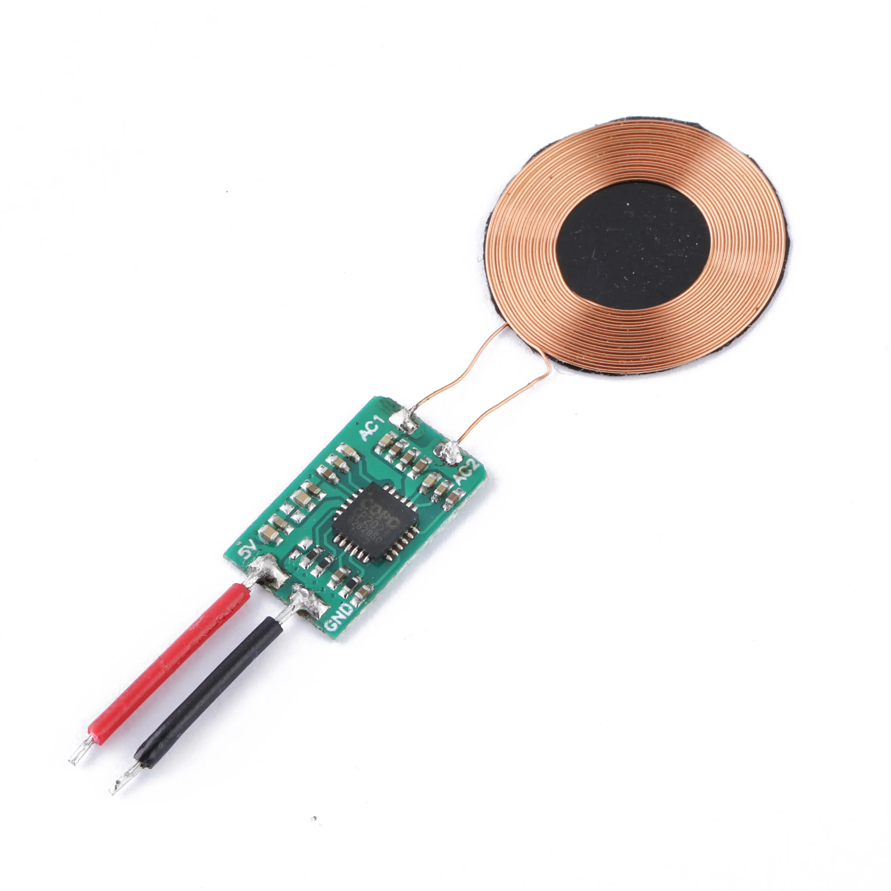 Benutzer definiertes drahtloses Empfänger modul mit kleiner Spule und kabellosem Qi-Ladegerät 5V 5W für das kabellose Laden des Akkus