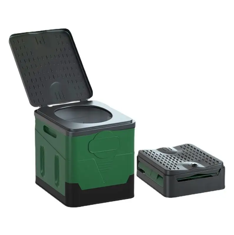 Bonne qualité lavable Plegable extérieur voiture Camping camping plastique pliable voyage Portable toilettes Camping accessoires