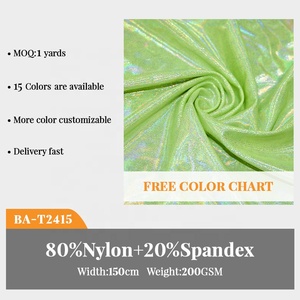 Cổ Rất Nhiều Neon Long Lanh Ánh Kim <span class=keywords><strong>Sequin</strong></span> Chấm Kim Loại Lá Nylon Spandex Vải Đồ Bơi Bộ Bikini Hiệu Suất Dresses Vải - Product Image 2