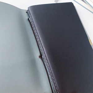 Cuaderno de viaje con correa elástica personalizada, libretas de diario con cubierta de cuero de regalo de PU, Material de PP que restaura formas antiguas - Product Image 4