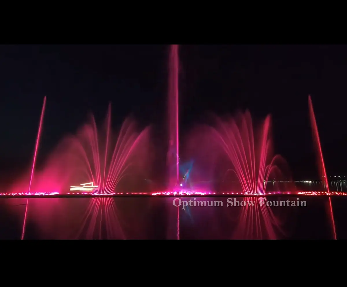 شعبية الهند سريناغار مشروع بحيرة دال عرض النافورة الموسيقية شاشة المياه إسقاط النافورة الليزر