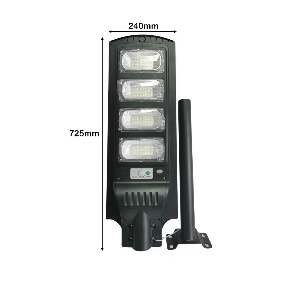 Remote Control Outdoor IP65 Integrated All in One 300W Rechargeable LED Lamp ABS Solar Street Light