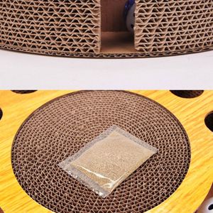 Pet Cat Scratcher Brinquedos interativos do gato Gatinho Coçar Papelão com Bolas <span class=keywords><strong>Catnip</strong></span> Supply Pet Supplies Toy Cat Products
