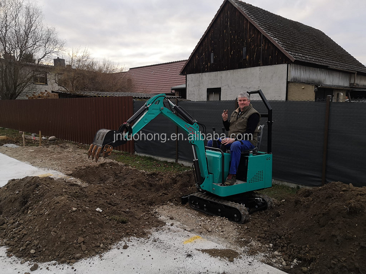Factory cheap price 1 ton Hydraulic crawler digging micro digger mini 1t excavators