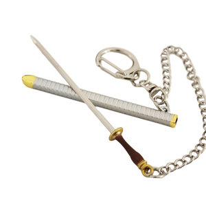 <span class=keywords><strong>Mini</strong></span> Húng Quế Hawkins rơm dao kim loại mô hình đồ chơi Keychain 9cm một mảnh thanh kiếm Keychain với vỏ bọc - Product Image 3