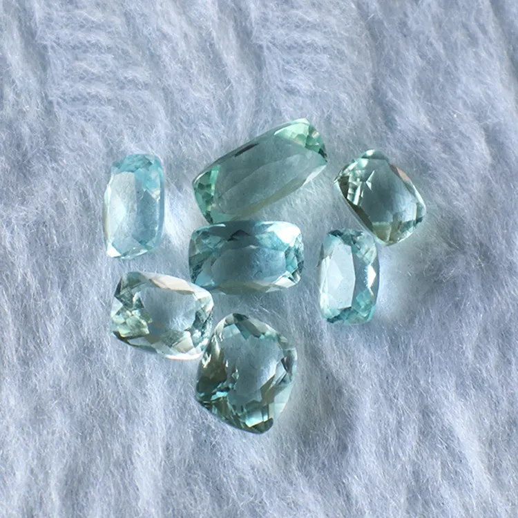 Produttore all'ingrosso di gioielli SGARIT 5*7mm-7*9mm gemme sfaccettate acquamarina di pietre preziose sciolte acquamarina blu naturale