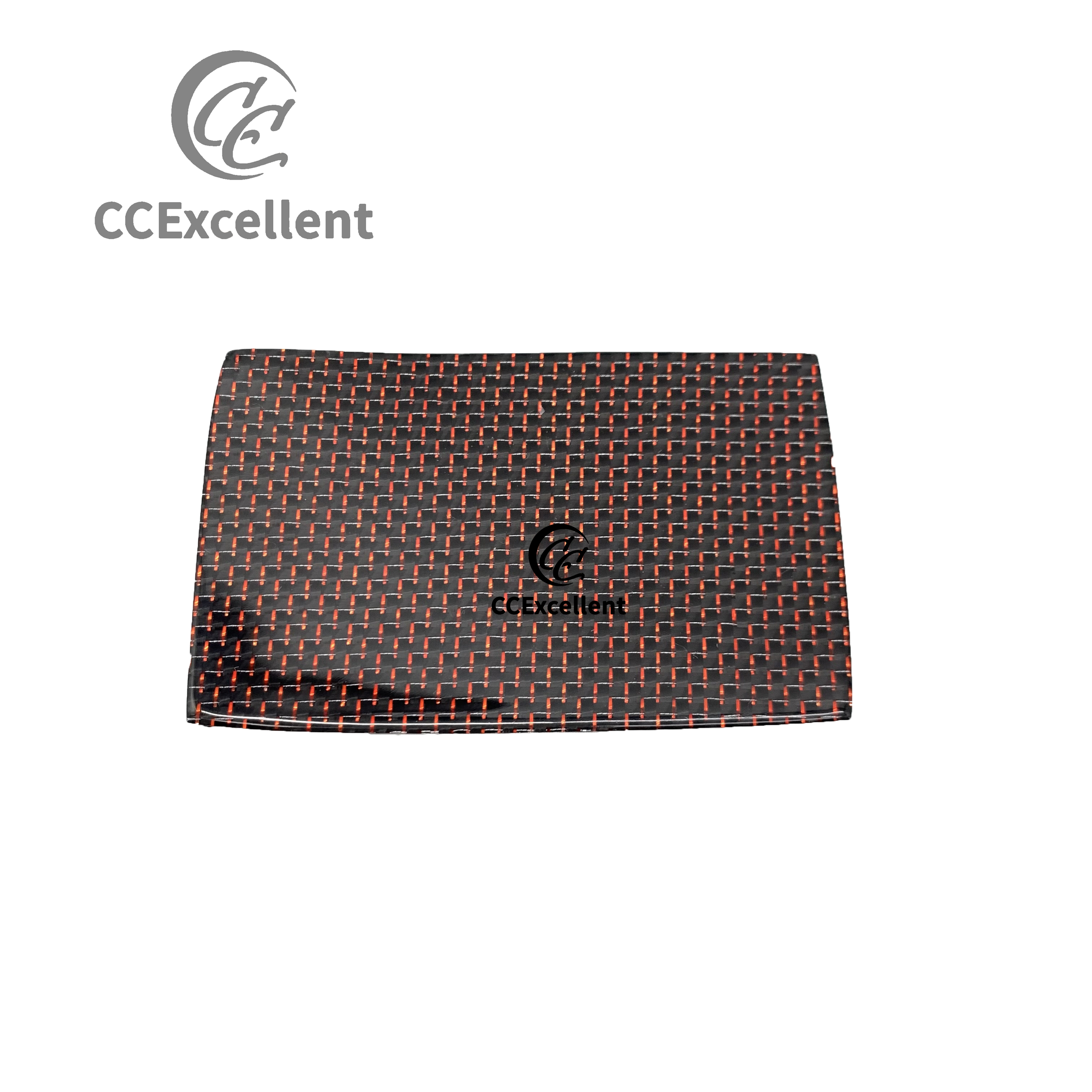 Fibre de carbone fil rouge et argent 13