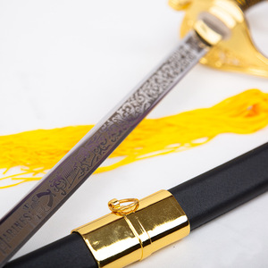 Ceremonial Military Sabre 94CM Zinc Alloy Aluminum Decorative Sword Unsharpened Knight Crusader Parade Collection - Product Image 4