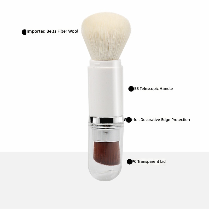 Retractable brush style b-silver-2-in-1 set-opp packaging