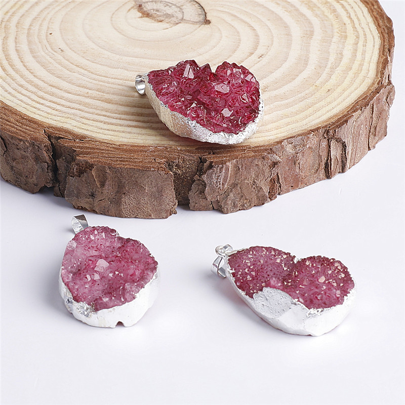 HUIYING Factory Direct High Quality blue lace <strong>agate</strong> with druzy pendant gold <strong>large</strong> tower gift - Product Image 3