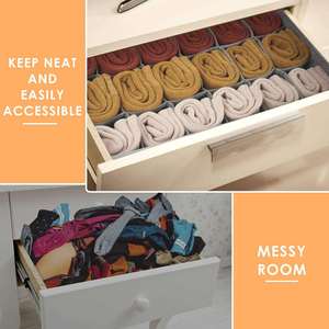 BH Socken Unterwäsche Schublade Organisator Kleidung Socken Teiler Stoff faltbar Kleiderschrank Schrank Schrank Aufbewahrungsbox Schublade Organisator