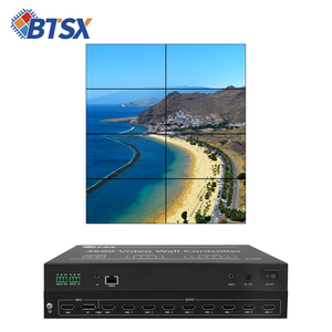 Высокопроизводительный видео настенный контроллер: HDMI/DP вход, 9 HDMI выходов, RS232/пульт дистанционного управления для универсальных многоэкранных решений