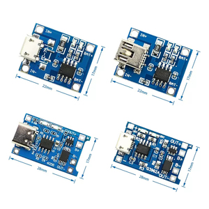 5V 1A 18650TP4056保護付きリチウム電池充電器モジュール充電ボードデュアル機能1Aリチウムイオン保護なし - Product Image 1