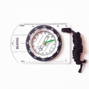 Outdoor Hiking Survival Light Weight Orienteering Compass Professional Mini Compass with Scale Ruler - Product Image 4