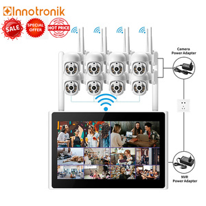 Innotronik PTZ Camera 4CH 8CH 10.1&quot; Screen NVR Kit Monitor P2P Auto Track <strong>Security</strong> <strong>System</strong> <strong>Intercom</strong> Smart Home Surveillance CCTV - Product Image 3