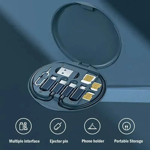 6合1圆形盒多功能Usb充电适配器电缆套件旅行适配器套件 - Product Image 4