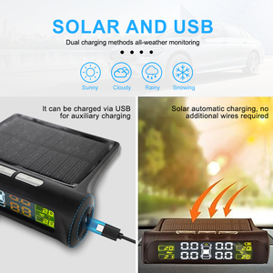 Sistema de monitoreo de presión de neumáticos TPMS universal Sensor de presión de neumáticos Medidor digital de neumáticos para automóviles - Product Image 4