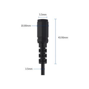 Customized DC Power Cable 5.5*2.1ミリメートルDC Barrel JackにJST XH2.54 2Pin Female ConnectorためBattery Charging - Product Image 3
