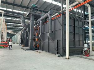 เครื่องยิงระเบิดสายพานลำเลียงแบบอัตโนมัติส่งตรงจากโรงงานจัดส่งรวดเร็วเหมาะสำหรับการรักษาพื้นผิวโลหะจำนวนมาก - Product Image 2