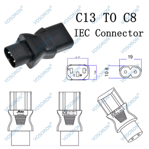 C13メス-C8ACアダプターIEC320C13メス-C8オス電源ソケットアダプターAC110V-250V2.5A-10A - Product Image 6