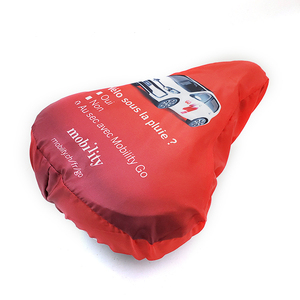 Cubierta impermeable personalizada para SILLÍN de bicicleta, protección contra la lluvia, manzana roja y lunares - Product Image 1