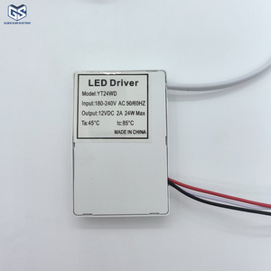 Alta calidad 12V 2A 24W LED Baño Maquillaje Luz Interruptor de sensor inteligente de un solo toque Mini interruptor inductivo de vidrio