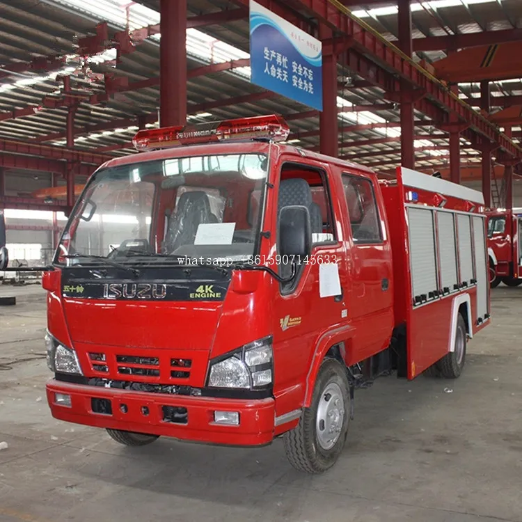 Norme d'émission 120hp 2000l dimension de camion de pompiers Euro 2, Euro 3, Euro 4