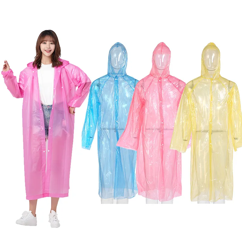 Poncho de pluie imperméable personnalisé portable manteau de pluie à capuche de randonnée léger pour les activités de plein air