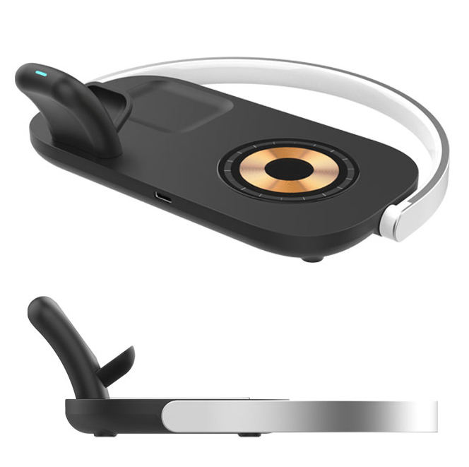 20W Wireless Charger LED Light Phone Hold for Smart Watch 10W 15W Charging Pad TWS Earphone for iPhone CE FCC ID for Airpod