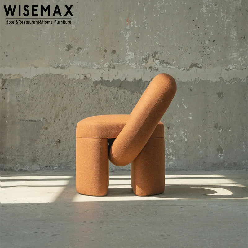 Wisemax mobiliário moderno, sofá criativo único, hotel, sala de estar, assento grande, quadro de madeira, lazer, cadeira de tecido para casa, vila