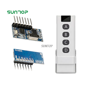 433 MHz HF-Sender-und Empfänger modul Drahtloser Schalter 4-Kanal-Ausgangssteuerschalter Fern relais - Product Image 1