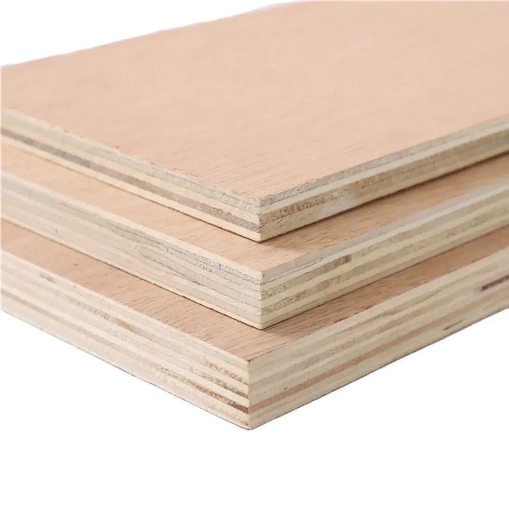 تصنيع المصنع مختلف الخشب الرقائقي التجاري الهيكلي CDX خشب الصنوبر الرقائقي 6 قدم × 6 قدم