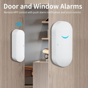 Kit de alarma inteligente WiFi, sistema de seguridad para el hogar de 4 piezas, imán de puerta IR, Control remoto, Compatible con la aplicación Smart Life Tuya para alarma doméstica - Product Image 4