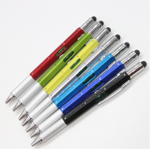 Hot-selling <strong>Multi</strong> <strong>Functional</strong> Tool Plastic Ballpoint Pen With Six-In-One Stylus Screen Custom Logo for Gift - Product Image 6