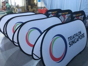 <strong>Pop</strong> <strong>up</strong> a Frame Advertising Display Banner Dia 74cm with Custom Artwork Printing Portable Carry Bag - Product Image 2