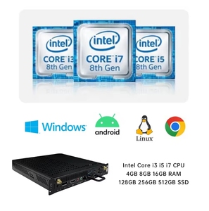 Mini-PC Intel Core I5-6400 Dual Display 6USB OPS Modul 32GB I7 für interaktive Bildungs platinen 6. Generation - Product Image 6