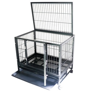 2022 Offres Spéciales Différentes Tailles en acier inoxydable chien cage <span class=keywords><strong>cages</strong></span> à chien chenils métal en plein air cage pour chiens - Product Image 4