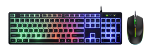 Nueva combinación de teclado y ratón para juegos con cable de tamaño completo con LED para jugadores - Product Image 6