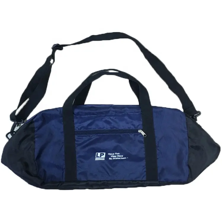 Benutzer definierte große Kapazität Lagerung Wasserdichte Sport Training Gym Fitness-Tasche Polyester Faltbare Nacht tasche Weekender Travel Duffel Bag