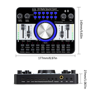 Professional Live Stream Sound Card <strong>Audio</strong> Interface Mixer Support Multi-Channel Mixing Sound Card - Product Image 2