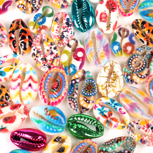 10-20mm doğal renkli deniz kabuğu Cowrie kabuklu gevşek halka boncuk plaj deniz kabukları DIY takı yapımı için bilezik - Product Image 1