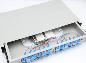 12/24/48端口机架光纤接线盒SC ST FC LC抽屉接线板分离器兼容3G/4G/5g网络 - Product Image 2