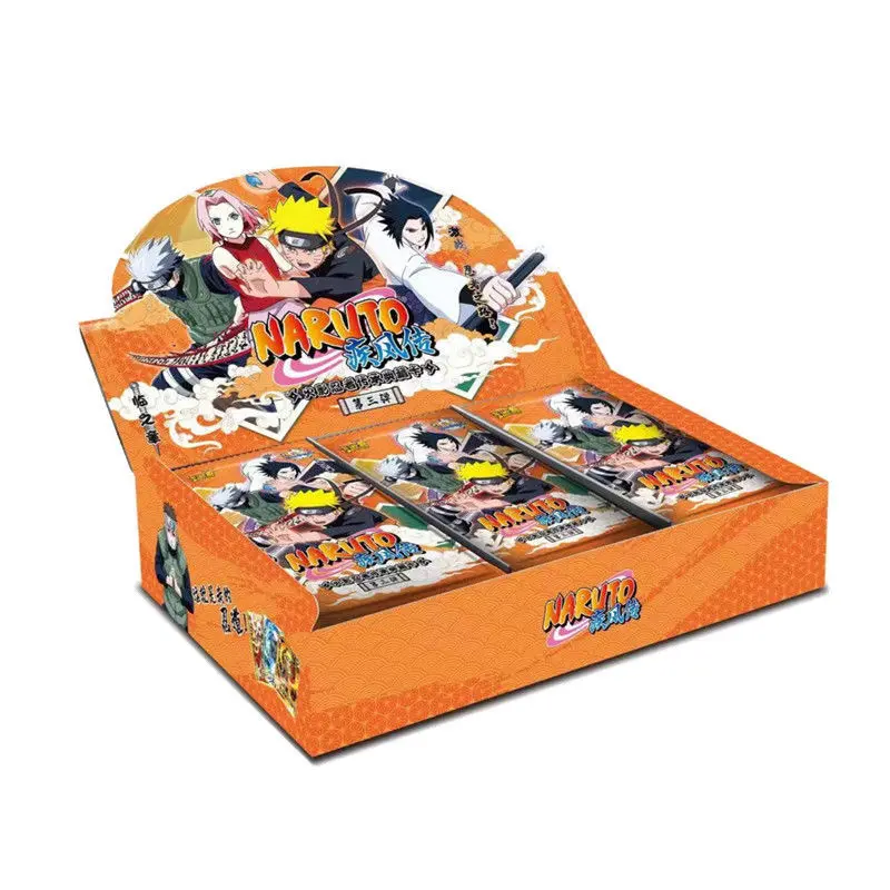 Wholesales Kayou 36/48 Box Narutoes Cards Collection Booster Box Wave 3 Sasuke Uzumaki Anime TCG SSR Playing Cards Game