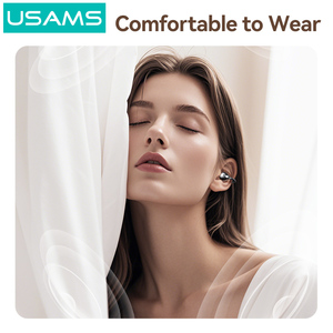 USAMS 2025ベストセラー耳クリップイヤホンポータブルイヤホンフィットネスイヤリングTWSヘッドフォンクリップオンワイヤレスBlueToothイヤホン