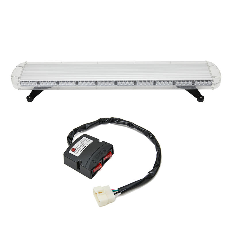 Couvercle transparent + ambre/blanc alterné