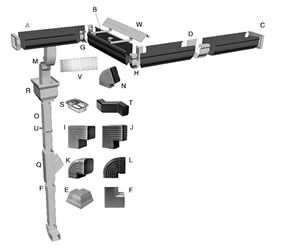 Top Quality <strong>Pvc</strong> Gutter <strong>End</strong> <strong>Cap</strong> Square Rain Gutter Fitting Left Right <strong>End</strong> <strong>Caps</strong> - Product Image 6