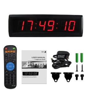 Factory Supply Professional 1,8-Zoll-Display 7-Segment-LED-Countdown-Timer Digitale Wanduhr Akzeptieren Sie die benutzer definierte NTP POE-GPS-Funktion