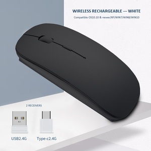 Super Sottile 2.4G Mouse Senza Fili Del Mouse Silenzioso 1600 DPI Optical Mouse Del Computer Mute Mouse Ricevitore USB per Tipo-C per Macbook PC - Product Image 5