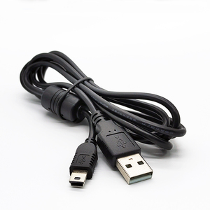 迷你B 5针至USB 15/25英尺，用于充电适配器，带铁氧体芯电缆迷你5针USB电缆5针电缆 - Product Image 3