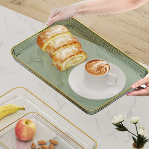 现代设计矩形宠物托盘盘子和圆形茶杯蛋糕汉堡面包服务 - Product Image 2
